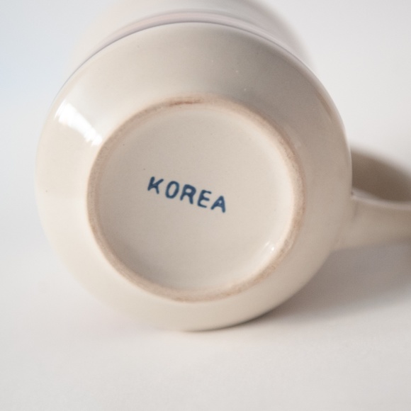 ▫️Vtg 70s Stoneware Striped Cream and Brown Mugs - Picture 7 of 8